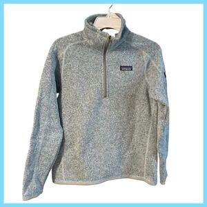 Patagonia Better Sweater Fleece Pullover Quarter Zip Women's S Gray Heathered